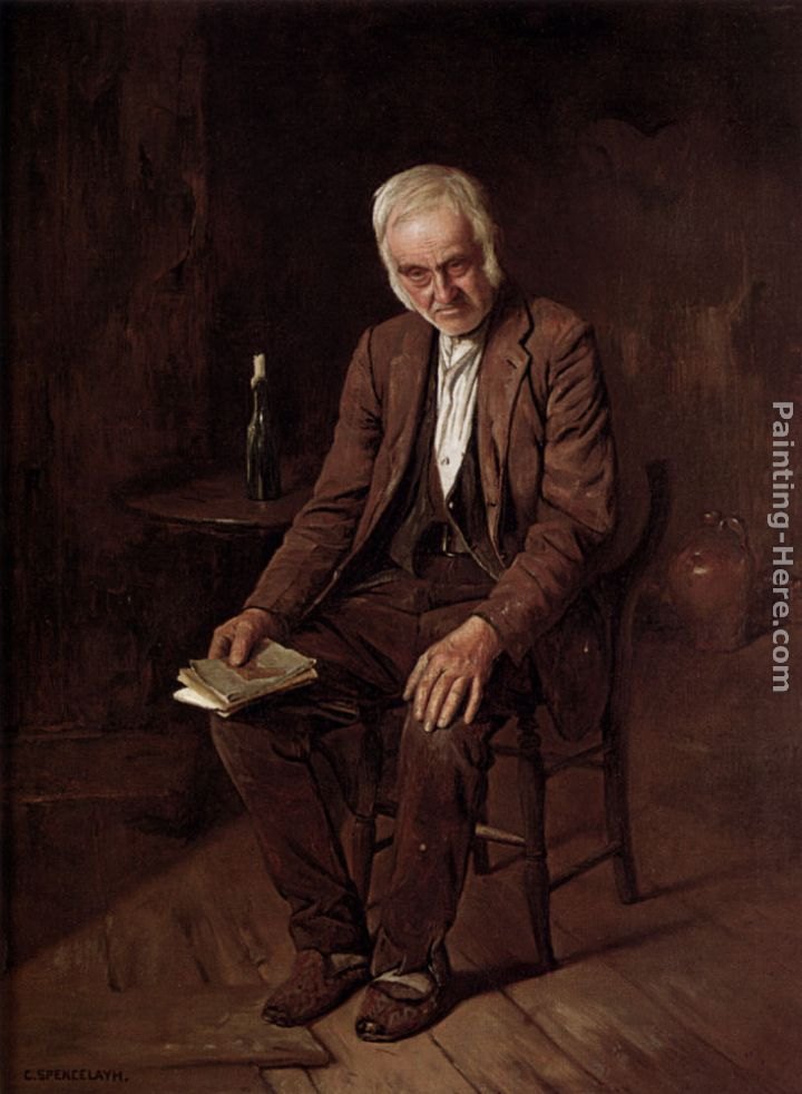 Charles Spencelayh Meditation, Rent Day